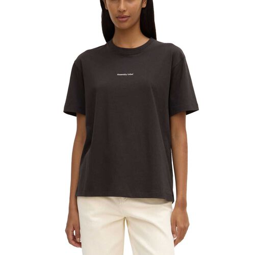 Assembly Label Womens Atelier Logo Tee Washed Black
